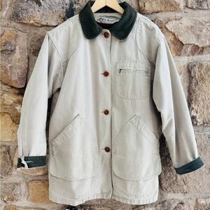 Women’s vintage LL bean chore barn jacket flannel lined